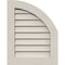 Ekena Millwork Quarter Round Top Right Primed, Non-Functional, Pine Gable Vent w/Decorative Face Frame, 18"W x 32"H GVWQR18X3202SDPPI - alternate 1